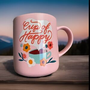 Opalhouse Ceramic Pink Floral Coffee Mug (Cup of Happy)